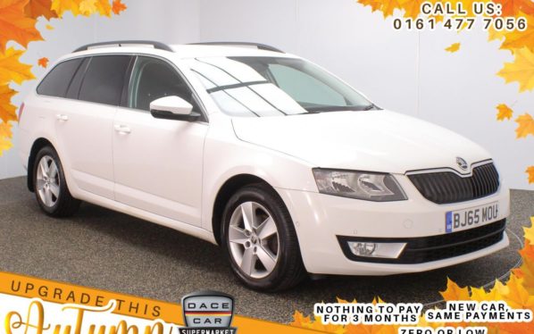 Used 2015 WHITE SKODA OCTAVIA Estate 1.6 SE BUSINESS TDI DSG 5d AUTO 109 BHP (reg. 2015-10-27) for sale in Stockport