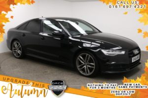 Used 2016 BLACK AUDI A6 Saloon 2.0 TDI QUATTRO BLACK EDITION 4d AUTO 188 BHP (reg. 2016-10-24) for sale in Manchester