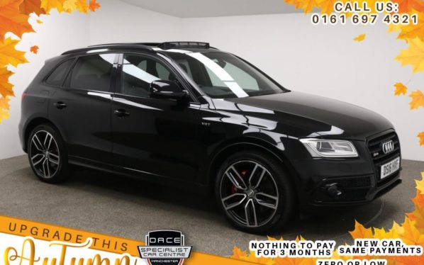 Used 2016 BLACK AUDI SQ5 Estate 3.0 SQ5 PLUS TDI QUATTRO 5d AUTO 335 BHP (reg. 2016-04-13) for sale in Manchester