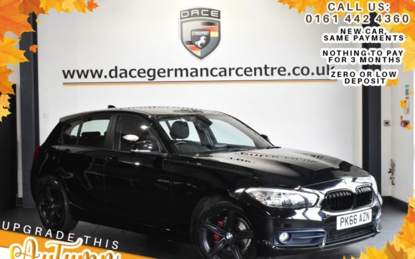 Used 2016 BLACK BMW 1 SERIES Hatchback 1.5 118I SPORT 5DR 134 BHP (reg. 2016-09-06) for sale in Bolton