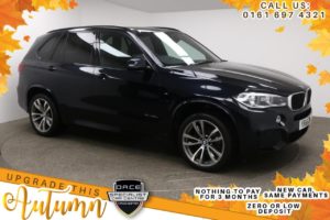 Used 2016 BLACK BMW X5 Estate 3.0 XDRIVE30D M SPORT 5d AUTO 255 BHP (reg. 2016-11-30) for sale in Manchester