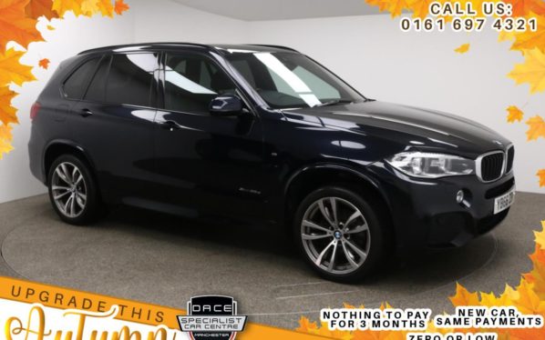 Used 2016 BLACK BMW X5 Estate 3.0 XDRIVE30D M SPORT 5d AUTO 255 BHP (reg. 2016-11-30) for sale in Manchester