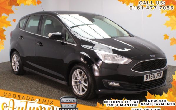 Used 2016 BLACK FORD C-MAX MPV 1.0 ZETEC 5d 124 BHP (reg. 2016-11-30) for sale in Stockport