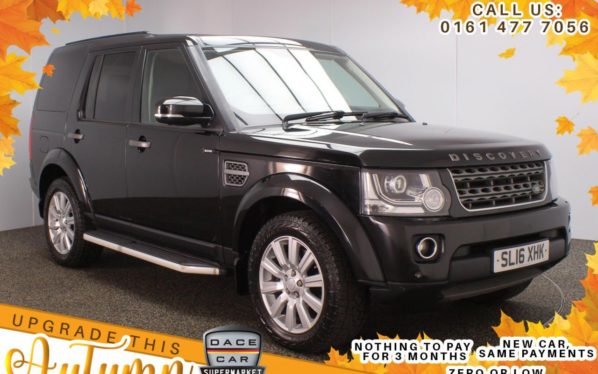 Used 2016 BLACK LAND ROVER DISCOVERY SUV 3.0 SDV6 COMMERCIAL SE 5d AUTO 255 BHP ( NO VAT ) (reg. 2016-05-20) for sale in Stockport