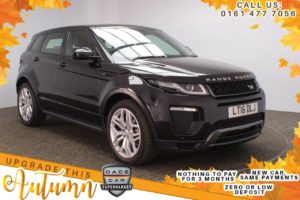 Used 2016 BLACK LAND ROVER RANGE ROVER EVOQUE SUV 2.0 TD4 HSE DYNAMIC 5d 177 BHP (reg. 2016-03-19) for sale in Stockport