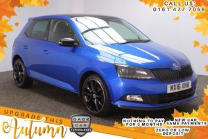 Used 2016 BLUE SKODA FABIA Hatchback 1.2 MONTE CARLO TSI 5d 89 BHP (reg. 2016-03-01) for sale in Stockport