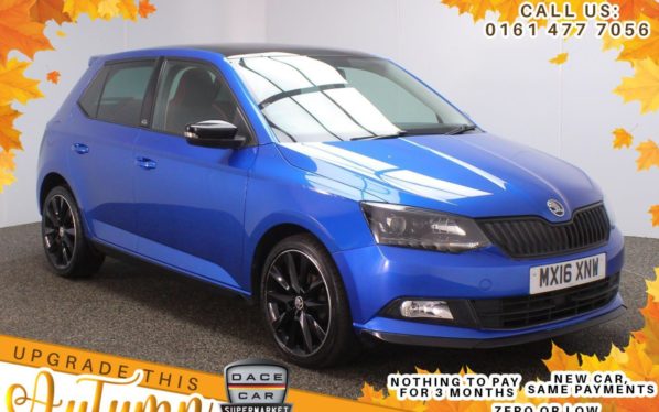 Used 2016 BLUE SKODA FABIA Hatchback 1.2 MONTE CARLO TSI 5d 89 BHP (reg. 2016-03-01) for sale in Stockport