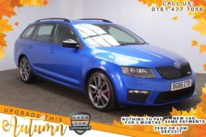 Used 2016 BLUE SKODA OCTAVIA Estate 2.0 VRS TDI DSG 5d AUTO 181 BHP (reg. 2016-10-13) for sale in Stockport