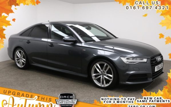 Used 2016 GREY AUDI A6 Saloon 2.0 TDI QUATTRO BLACK EDITION 4d 188 BHP (reg. 2016-07-22) for sale in Manchester