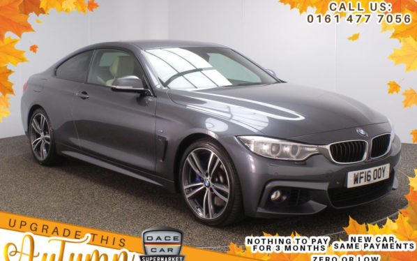 Used 2016 GREY BMW 4 SERIES Coupe 3.0 440I M SPORT 2d AUTO 322 BHP (reg. 2016-06-20) for sale in Stockport