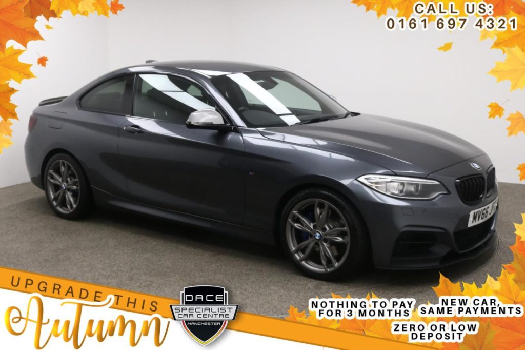 Used 2016 GREY BMW M240I Coupe 3.0 M240I 2d AUTO 335 BHP (reg. 2016-09-01) for sale in Manchester