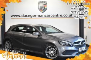 Used 2016 GREY MERCEDES-BENZ A-CLASS Hatchback 1.5 A 180 D AMG LINE PREMIUM 5DR 107 BHP (reg. 2016-06-08) for sale in Bolton