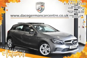 Used 2016 GREY MERCEDES-BENZ A-CLASS Hatchback 1.6 A 180 SPORT PREMIUM PLUS 5DR AUTO 121 BHP (reg. 2016-10-06) for sale in Bolton