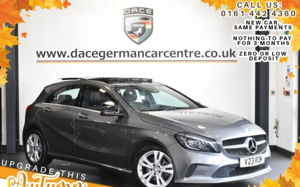 Used 2016 GREY MERCEDES-BENZ A-CLASS Hatchback 1.6 A 180 SPORT PREMIUM PLUS 5DR AUTO 121 BHP (reg. 2016-10-06) for sale in Bolton