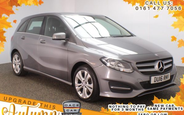 Used 2016 GREY MERCEDES-BENZ B-CLASS MPV 1.5 B 180 D SPORT EXECUTIVE 5d AUTO 107 BHP (reg. 2016-07-31) for sale in Stockport