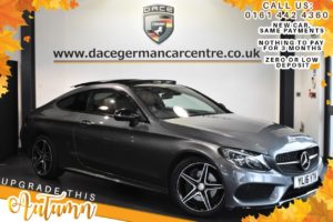 Used 2016 GREY MERCEDES-BENZ C-CLASS Coupe 2.1 C 220 D AMG LINE PREMIUM PLUS 2DR AUTO 168 BHP (reg. 2016-07-31) for sale in Bolton