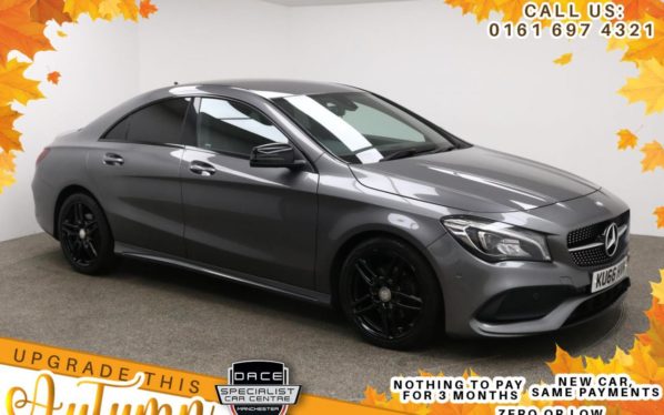 Used 2016 GREY MERCEDES-BENZ CLA Coupe 1.6 CLA 180 AMG LINE 4d 121 BHP (reg. 2016-09-01) for sale in Manchester