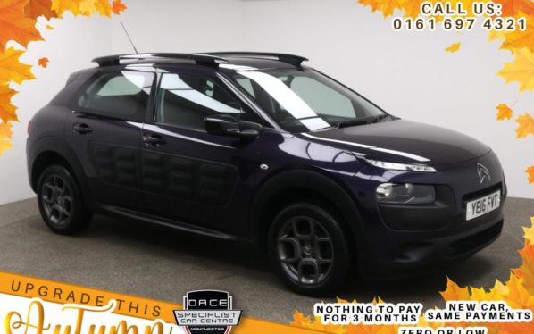 Used 2016 PURPLE CITROEN C4 CACTUS Hatchback 1.2 PURETECH FEEL 5d 80 BHP (reg. 2016-05-18) for sale in Manchester