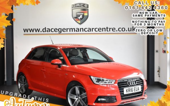Used 2016 RED AUDI A1 Hatchback 1.4 SPORTBACK TFSI BLACK EDITION AUTO 5DR 148 BHP (reg. 2016-04-30) for sale in Bolton