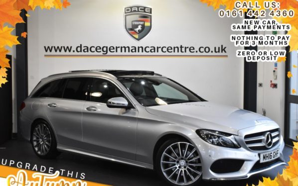 Used 2016 SILVER MERCEDES-BENZ C-CLASS Estate 2.1 C220 D AMG LINE PREMIUM 5DR AUTO 170 BHP (reg. 2016-07-28) for sale in Bolton