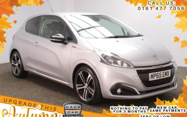 Used 2016 SILVER PEUGEOT 208 Hatchback 1.6 BLUE HDI S/S GT LINE 3d 120 BHP (reg. 2016-01-29) for sale in Stockport