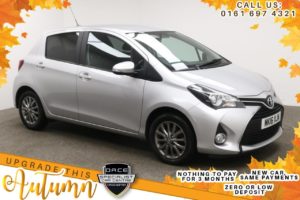 Used 2016 SILVER TOYOTA YARIS Hatchback 1.3 VVT-I ICON 5d 99 BHP (reg. 2016-03-18) for sale in Manchester