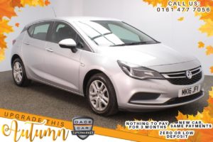 Used 2016 SILVER VAUXHALL ASTRA Hatchback 1.4 DESIGN 5d 99 BHP (reg. 2016-04-13) for sale in Stockport