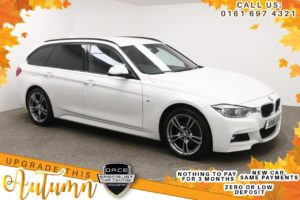 Used 2016 WHITE BMW 3 SERIES Estate 2.0 320D XDRIVE M SPORT TOURING 5d 188 BHP (reg. 2016-03-31) for sale in Manchester
