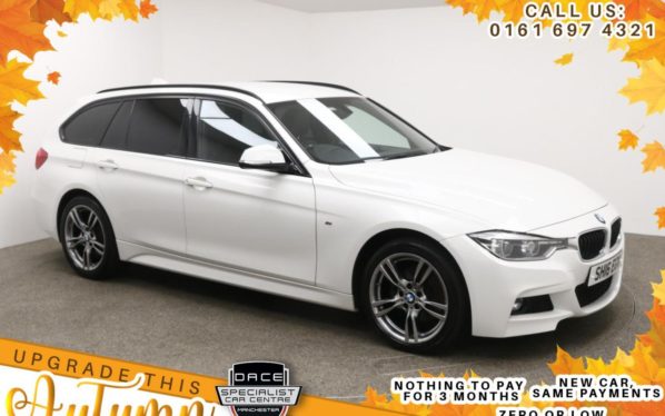 Used 2016 WHITE BMW 3 SERIES Estate 2.0 320D XDRIVE M SPORT TOURING 5d 188 BHP (reg. 2016-03-31) for sale in Manchester