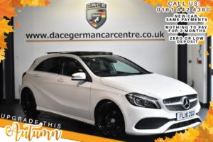 Used 2016 WHITE MERCEDES-BENZ A-CLASS Hatchback 1.5 A 180 D AMG LINE PREMIUM PLUS 5DR 107 BHP (reg. 2016-03-11) for sale in Bolton