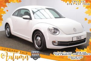 Used 2016 WHITE VOLKSWAGEN BEETLE Hatchback 1.2 DESIGN TSI BLUEMOTION TECHNOLOGY 3d 104 BHP (reg. 2016-07-27) for sale in Stockport