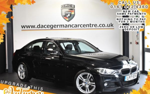 Used 2017 BLACK BMW 3 SERIES Saloon 2.0 320I M SPORT 4DR AUTO 181 BHP (reg. 2017-06-30) for sale in Bolton