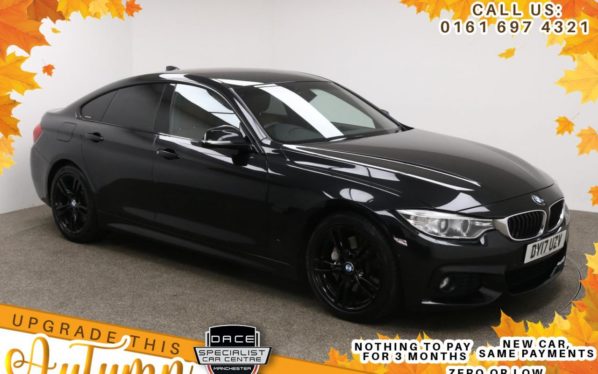 Used 2017 BLACK BMW 4 SERIES GRAN COUPE Coupe 3.0 440I M SPORT GRAN COUPE 4d AUTO 322 BHP (reg. 2017-03-20) for sale in Manchester