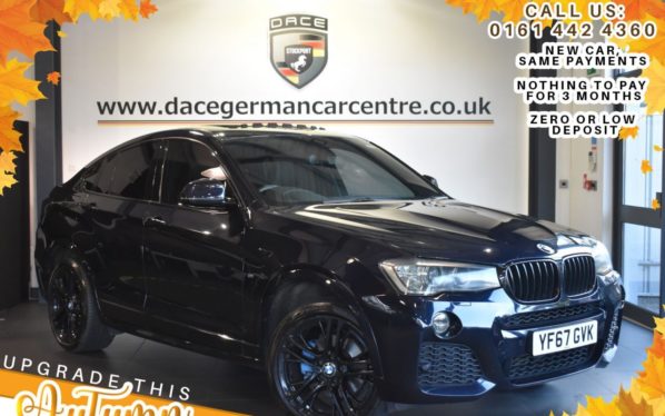 Used 2017 BLACK BMW X4 Coupe 2.0 XDRIVE20D M SPORT 4DR AUTO 188 BHP (reg. 2017-11-28) for sale in Bolton