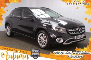 Used 2017 BLACK MERCEDES-BENZ GLA-CLASS SUV 2.1 GLA 200 D SE 5d 134 BHP (reg. 2017-06-17) for sale in Stockport
