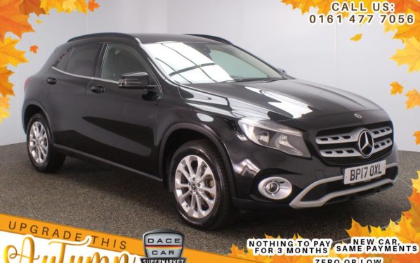Used 2017 BLACK MERCEDES-BENZ GLA-CLASS SUV 2.1 GLA 200 D SE 5d 134 BHP (reg. 2017-06-17) for sale in Stockport