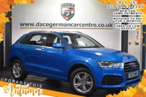 Used 2017 BLUE AUDI Q3 Estate 1.4 TFSI SPORT 5DR 148 BHP (reg. 2017-03-03) for sale in Bolton