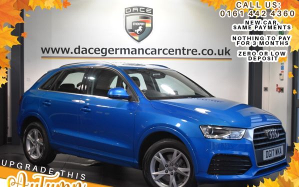 Used 2017 BLUE AUDI Q3 Estate 1.4 TFSI SPORT 5DR 148 BHP (reg. 2017-03-03) for sale in Bolton