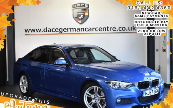 Used 2017 BLUE BMW 3 SERIES Saloon 3.0 330D M SPORT 4DR AUTO 255 BHP (reg. 2017-11-30) for sale in Bolton