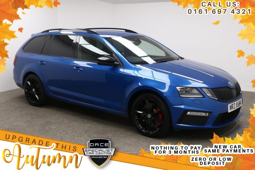 Used 2017 BLUE SKODA OCTAVIA Estate 2.0 VRS TSI 5d 227 BHP (reg. 2017-09-29) for sale in Manchester