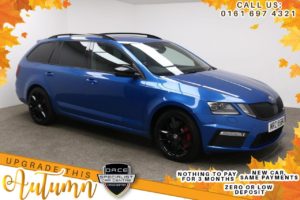 Used 2017 BLUE SKODA OCTAVIA Estate 2.0 VRS TSI 5d 227 BHP (reg. 2017-09-29) for sale in Manchester