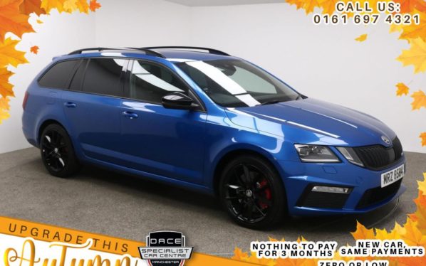 Used 2017 BLUE SKODA OCTAVIA Estate 2.0 VRS TSI 5d 227 BHP (reg. 2017-09-29) for sale in Manchester