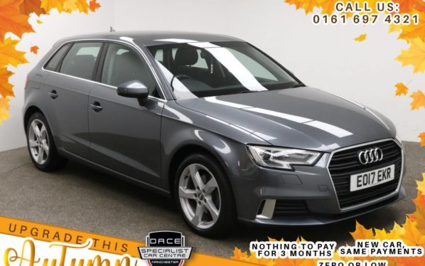 Used 2017 GREY AUDI A3 Hatchback 2.0 TDI SPORT 5d 148 BHP (reg. 2017-03-08) for sale in Manchester