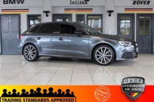 Used 2017 GREY AUDI A3 Hatchback 2.0 TFSI BLACK EDITION 5d AUTO 188 BHP (reg. 2017-04-28) for sale in Hazel Grove