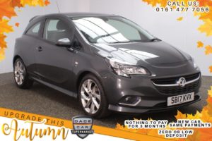 Used 2017 GREY VAUXHALL CORSA Hatchback 1.4 SRI VX-LINE ECOFLEX 3d 74 BHP (reg. 2017-03-31) for sale in Stockport