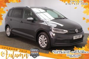Used 2017 GREY VOLKSWAGEN TOURAN MPV 1.6 SE TDI BLUEMOTION TECHNOLOGY DSG 5d AUTO 114 BHP (reg. 2017-06-22) for sale in Stockport