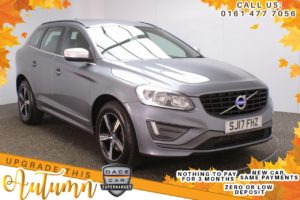 Used 2017 GREY VOLVO XC60 Estate 2.0 D4 R-DESIGN NAV 5DR 1OWNER AUTO 188 BHP FREE 6 MONTH WARRANTY (reg. 2017-03-14) for sale in Stockport