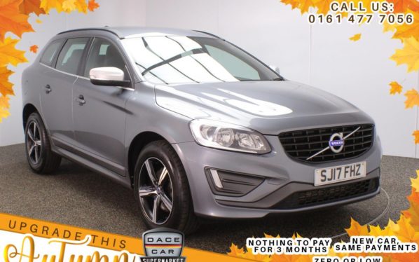 Used 2017 GREY VOLVO XC60 Estate 2.0 D4 R-DESIGN NAV 5DR 1OWNER AUTO 188 BHP FREE 6 MONTH WARRANTY (reg. 2017-03-14) for sale in Stockport