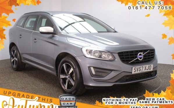 Used 2017 GREY VOLVO XC60 SUV 2.4 D5 R-DESIGN NAV AWD 5DR AUTO 217 BHP (reg. 2017-09-30) for sale in Stockport