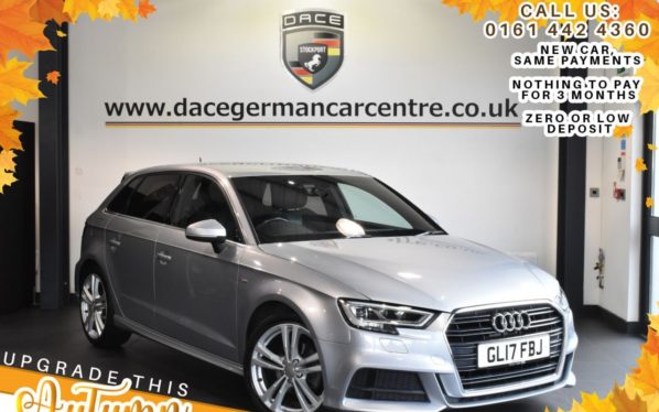 Used 2017 SILVER AUDI A3 Hatchback 1.6 TDI S LINE 5DR AUTO 109 BHP (reg. 2017-04-18) for sale in Bolton